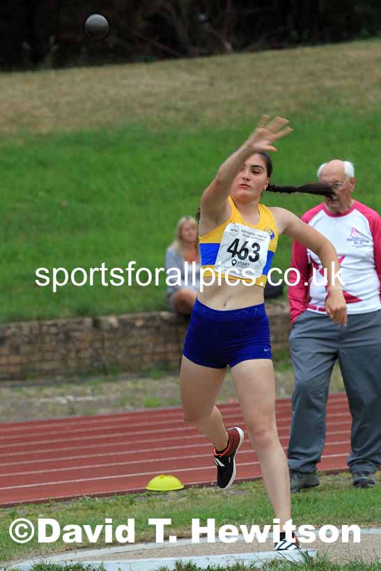 Shot putt, 2022 NEGP Monkton 5, Wednesday, July 20th. Photo: David T. Hewitson/Sports for All Pics